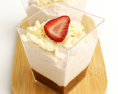 Aardbeienkwark mousse – 10 stuks