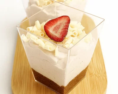 Aardbeienkwark mousse – 10 stuks