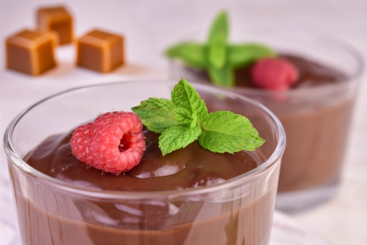Chocolademousse met karamelzeezout - 10 stuks