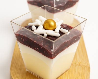 Pannacotta met bosvruchten – 10 stuks