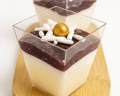 Pannacotta met bosvruchten – 10 stuks