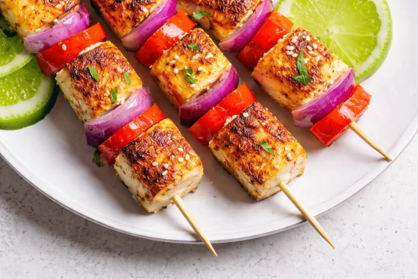 Vegetarische grill spies