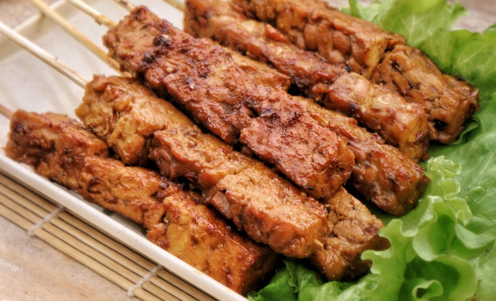 Vegetarische satestokjes 2